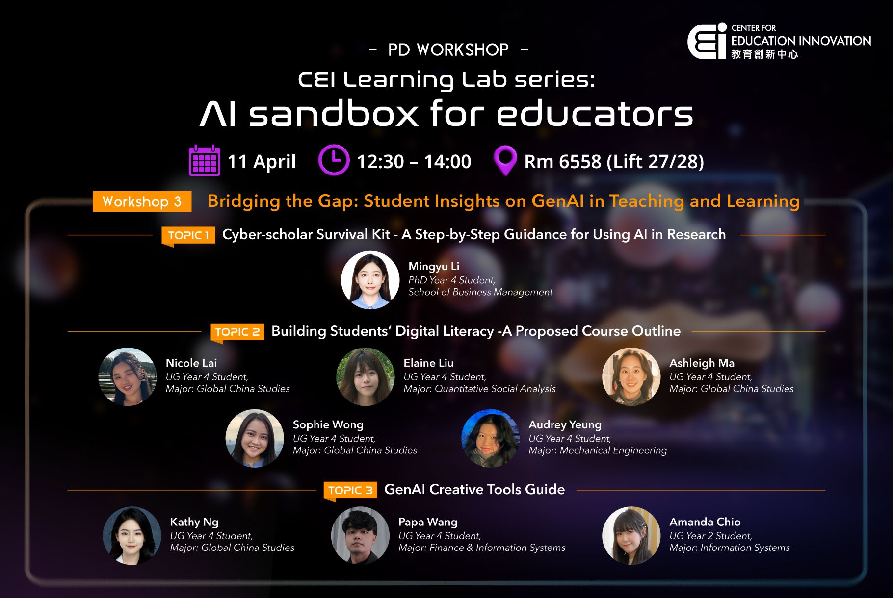 CEI Learning Lab series: AI sandbox for educators | Workshop 3