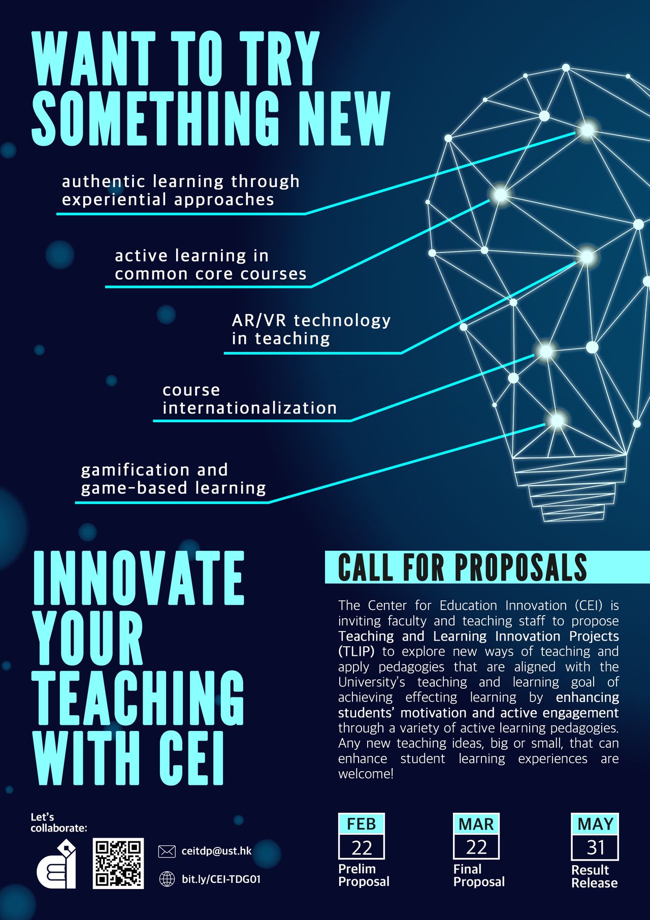 Call for Proposals | Teaching and Learning Innovation Projects | Spring 2019