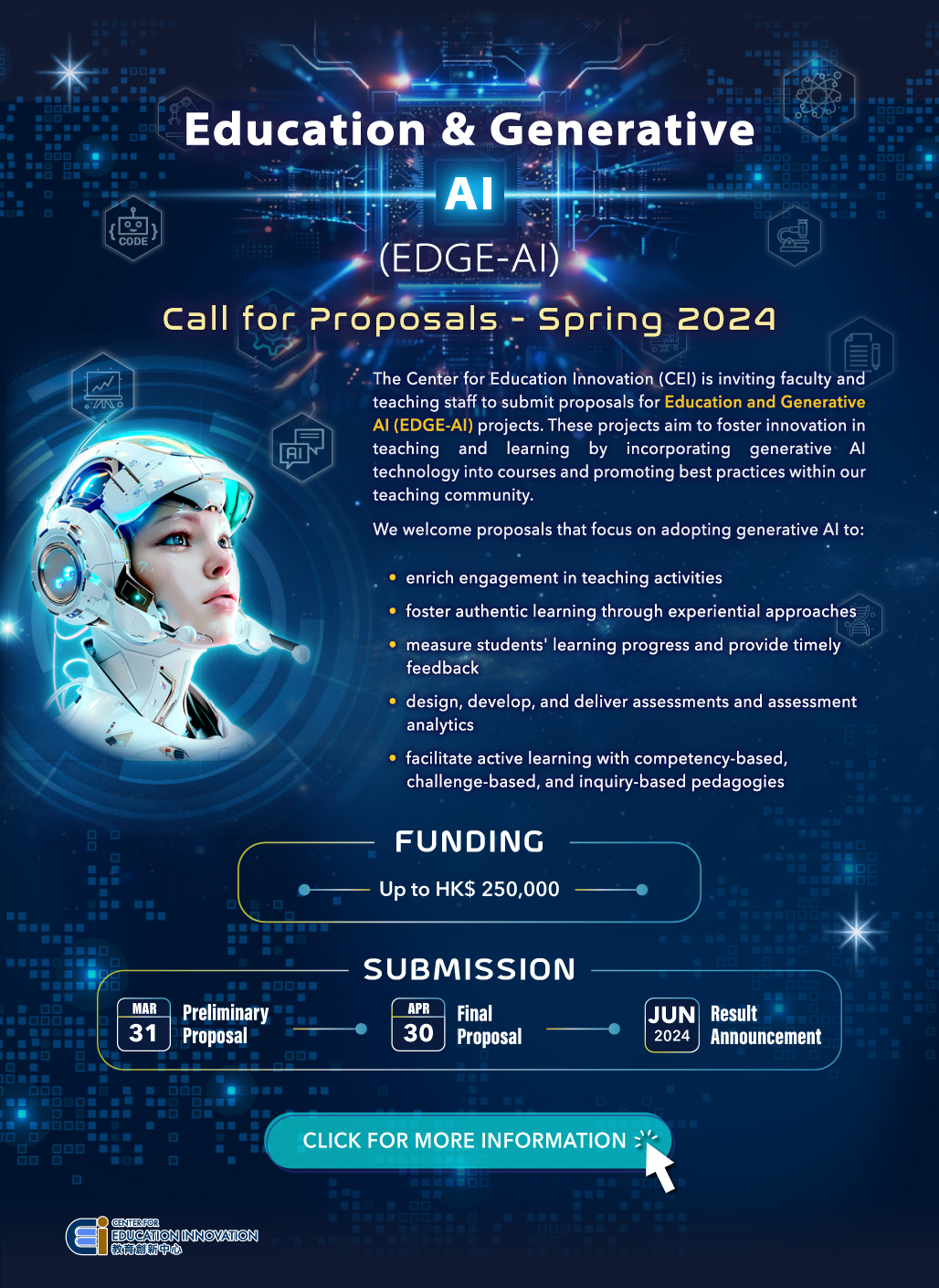 Education &Generative AI Project | Call for paroposals | SPRING 2024