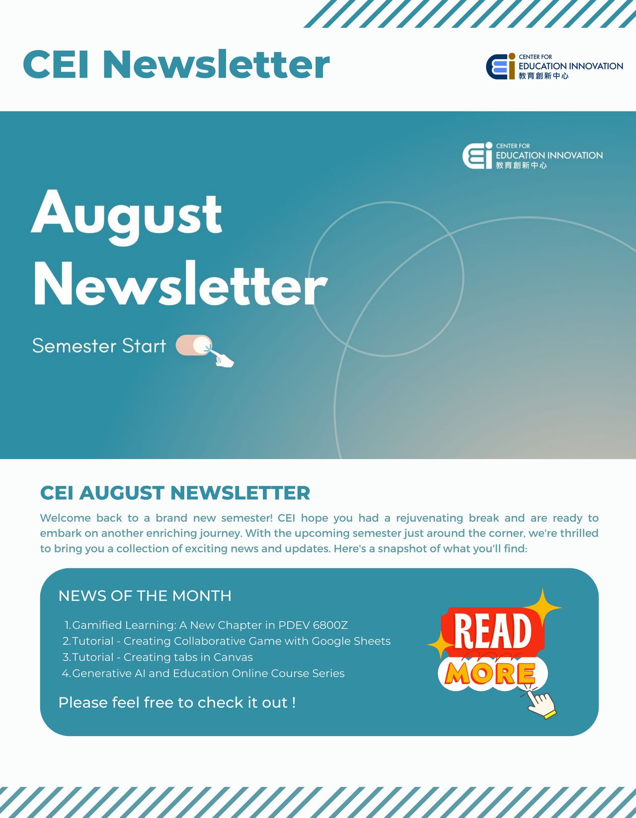 CEI Newsletter | 2023-AUG